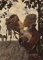 der Kuss 1 Konstantin Somov sexuell nackt nackt